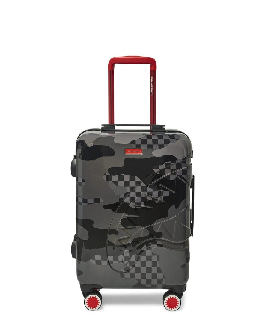 SPRAYGROUND® 3AM NEVER SLEEP SHARKITECTURE HARDSHELL CARRY-ON LUGGAGE 1 SPRAYGROUND® 3AM NEVER SLEEP SHARKITECTURE HARDSHELL CARRY-ON LUGGAGE