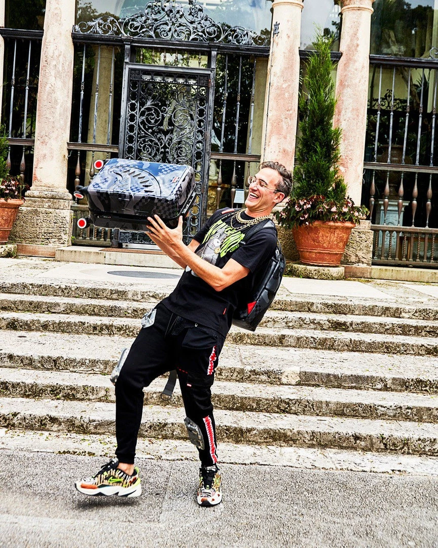 SPRAYGROUND® 3AM NEVER SLEEP SHARKITECTURE HARDSHELL CARRY-ON LUGGAGE 2 SPRAYGROUND® 3AM NEVER SLEEP SHARKITECTURE HARDSHELL CARRY-ON LUGGAGE