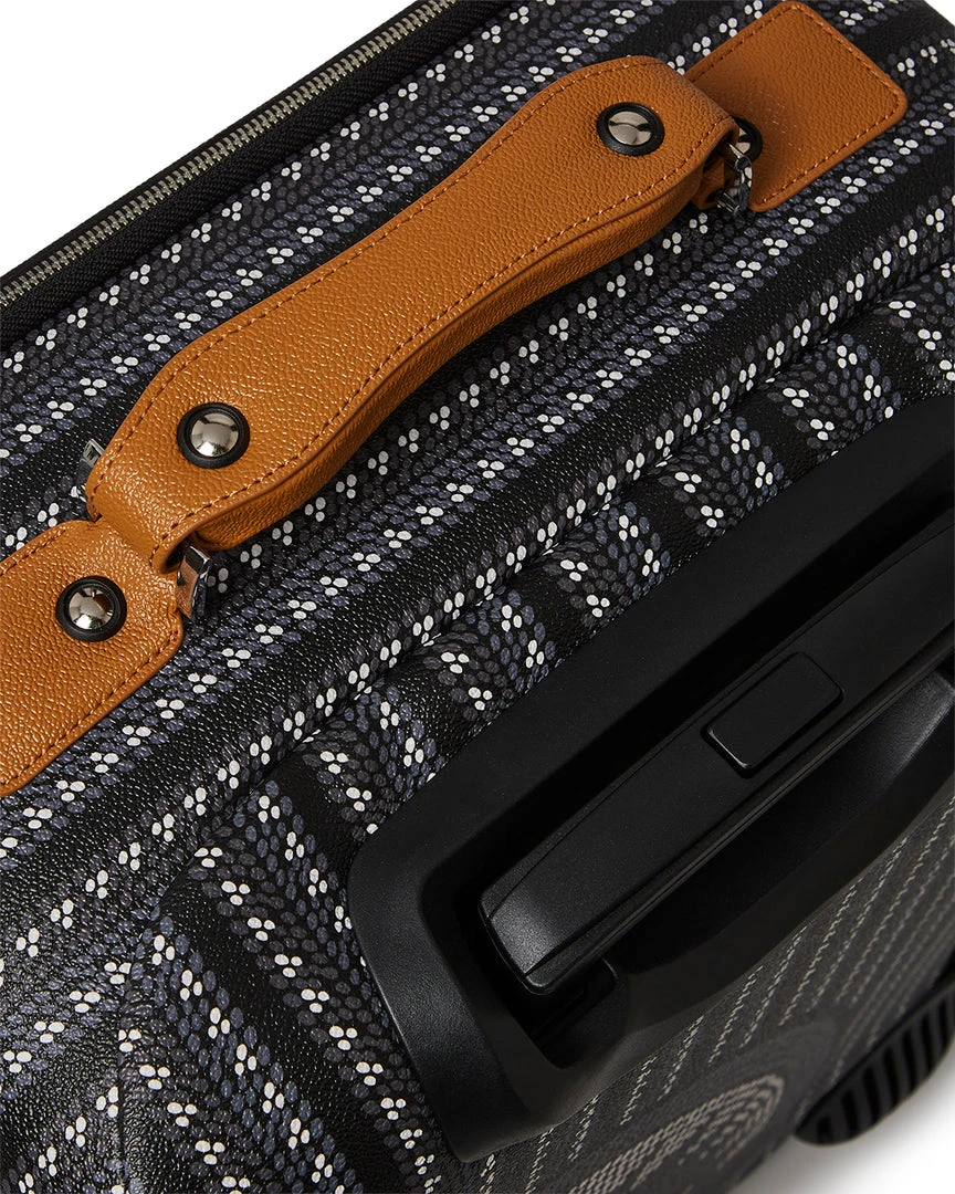 SPRAYGROUND® ILLUCHAINS CUT & SEW VEGAN LEATHER CARRY-ON LUGGAGE 17 SPRAYGROUND® ILLUCHAINS CUT & SEW VEGAN LEATHER CARRY-ON LUGGAGE