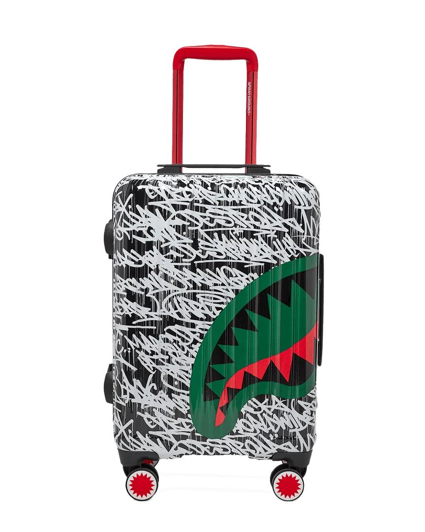 SPRAYGROUND® NIGHT NIGHT SHARKNAUTICS HARDSHELL CARRY-ON LUGGAGE SPRAYGROUND® NIGHT NIGHT SHARKNAUTICS HARDSHELL CARRY-ON LUGGAGE
