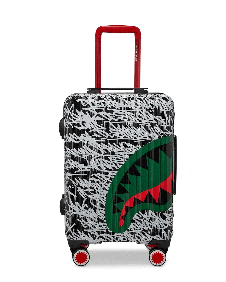 SPRAYGROUND® NIGHT NIGHT SHARKNAUTICS HARDSHELL CARRY-ON LUGGAGE SPRAYGROUND® NIGHT NIGHT SHARKNAUTICS HARDSHELL CARRY-ON LUGGAGE