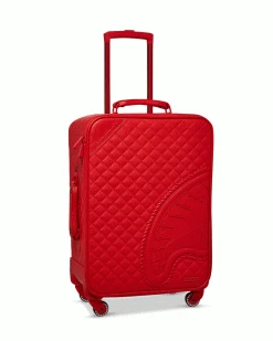 SPRAYGROUND® RED RIVIERA VEGAN LEATHER CARRY-ON LUGGAGE (ONLY 100 MADE & NUMBERED)