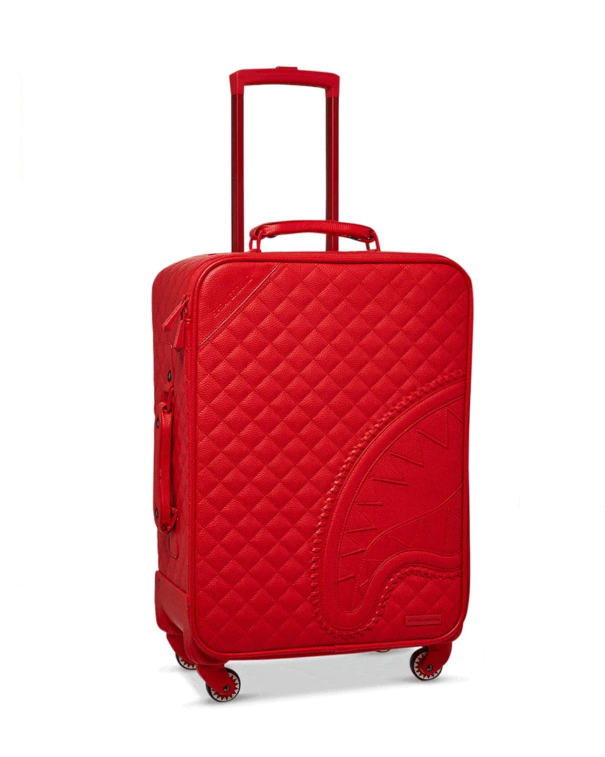 SPRAYGROUND® RED RIVIERA VEGAN LEATHER CARRY-ON LUGGAGE (ONLY 100 MADE & NUMBERED) SPRAYGROUND® RED RIVIERA VEGAN LEATHER CARRY-ON LUGGAGE (ONLY 100 MADE & NUMBERED)