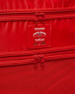 SPRAYGROUND® RED RIVIERA VEGAN LEATHER CARRY-ON LUGGAGE (ONLY 100 MADE & NUMBERED) 17 SPRAYGROUND® RED RIVIERA VEGAN LEATHER CARRY-ON LUGGAGE (ONLY 100 MADE & NUMBERED)