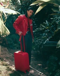 SPRAYGROUND® RED RIVIERA VEGAN LEATHER CARRY-ON LUGGAGE (ONLY 100 MADE & NUMBERED) 8 SPRAYGROUND® RED RIVIERA VEGAN LEATHER CARRY-ON LUGGAGE (ONLY 100 MADE & NUMBERED)