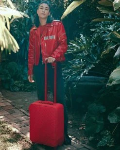 SPRAYGROUND® RED RIVIERA VEGAN LEATHER CARRY-ON LUGGAGE (ONLY 100 MADE & NUMBERED) 10 SPRAYGROUND® RED RIVIERA VEGAN LEATHER CARRY-ON LUGGAGE (ONLY 100 MADE & NUMBERED)