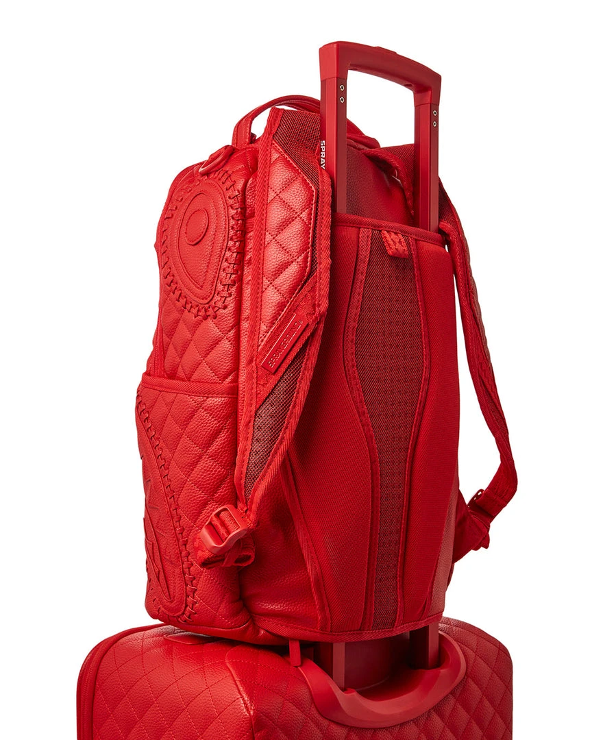 SPRAYGROUND® RED RIVIERA VEGAN LEATHER CARRY-ON LUGGAGE (ONLY 100 MADE & NUMBERED) SPRAYGROUND® RED RIVIERA VEGAN LEATHER CARRY-ON LUGGAGE (ONLY 100 MADE & NUMBERED)