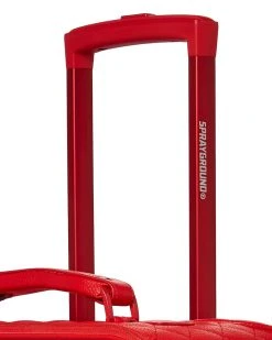 SPRAYGROUND® RED RIVIERA VEGAN LEATHER CARRY-ON LUGGAGE (ONLY 100 MADE & NUMBERED) 12 SPRAYGROUND® RED RIVIERA VEGAN LEATHER CARRY-ON LUGGAGE (ONLY 100 MADE & NUMBERED)