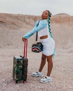 SPRAYGROUND® JUNGLE PARIS 21.5” CARRY-ON SHARKITECTURE LUGGAGE CARRY-ON LUGGAGE