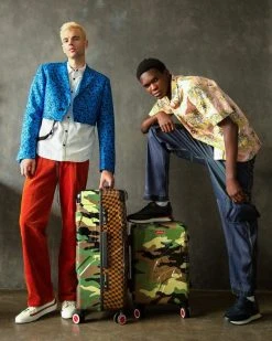 SPRAYGROUND® JUNGLE PARIS 21.5” CARRY-ON SHARKITECTURE LUGGAGE CARRY-ON LUGGAGE