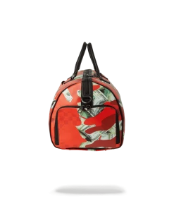 SPRAYGROUND® MONEY CAMO (RED) DUFFLE