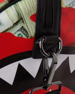 SPRAYGROUND® MONEY CAMO (RED) DUFFLE