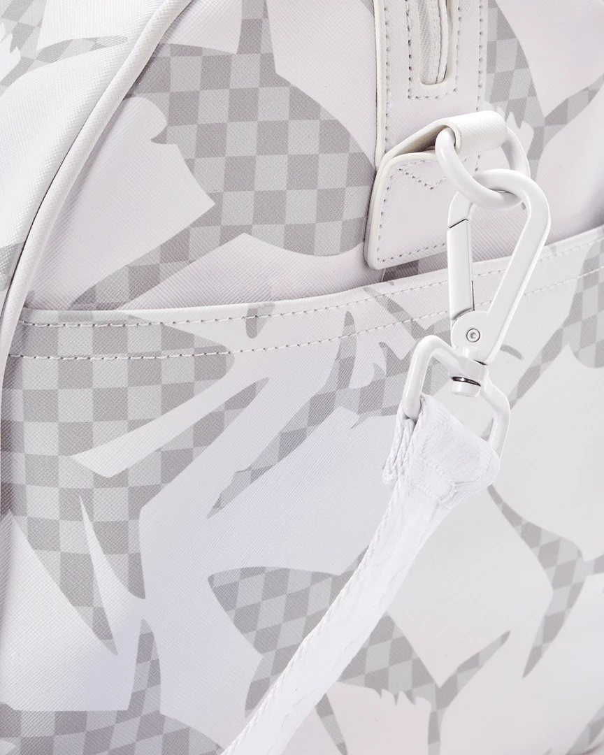 SPRAYGROUND® SHARK CHECK (WHITE) DUFFLE SPRAYGROUND® SHARK CHECK (WHITE) DUFFLE