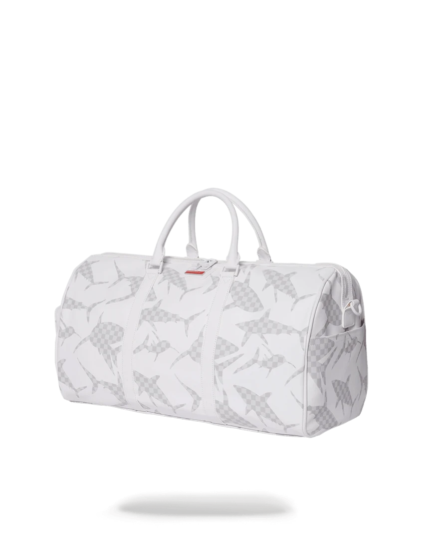 SPRAYGROUND® SHARK CHECK (WHITE) DUFFLE SPRAYGROUND® SHARK CHECK (WHITE) DUFFLE
