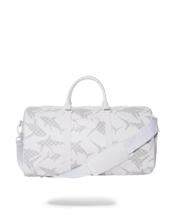 SPRAYGROUND® SHARK CHECK (WHITE) DUFFLE 3 SPRAYGROUND® SHARK CHECK (WHITE) DUFFLE