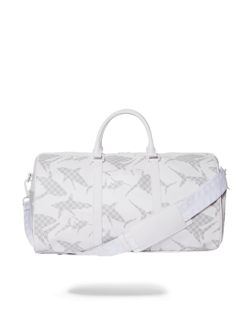 SPRAYGROUND® SHARK CHECK (WHITE) DUFFLE SPRAYGROUND® SHARK CHECK (WHITE) DUFFLE