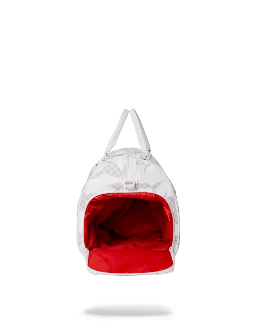 SPRAYGROUND® SHARK CHECK (WHITE) DUFFLE SPRAYGROUND® SHARK CHECK (WHITE) DUFFLE