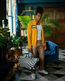 SPRAYGROUND® TRIPPY CHECK DUFFLE BAGS