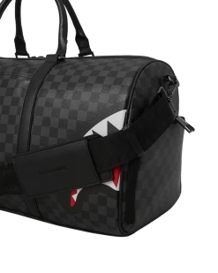 SPRAYGROUND® SHARK BITE SHARKS IN PARIS GRAY DUFFLE 25 SPRAYGROUND® SHARK BITE SHARKS IN PARIS GRAY DUFFLE