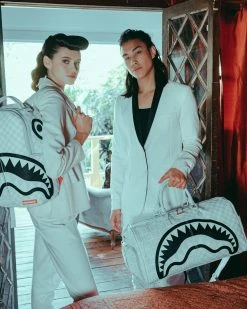 SPRAYGROUND® SPLIT THE CHECK (PEARL) DUFFLE