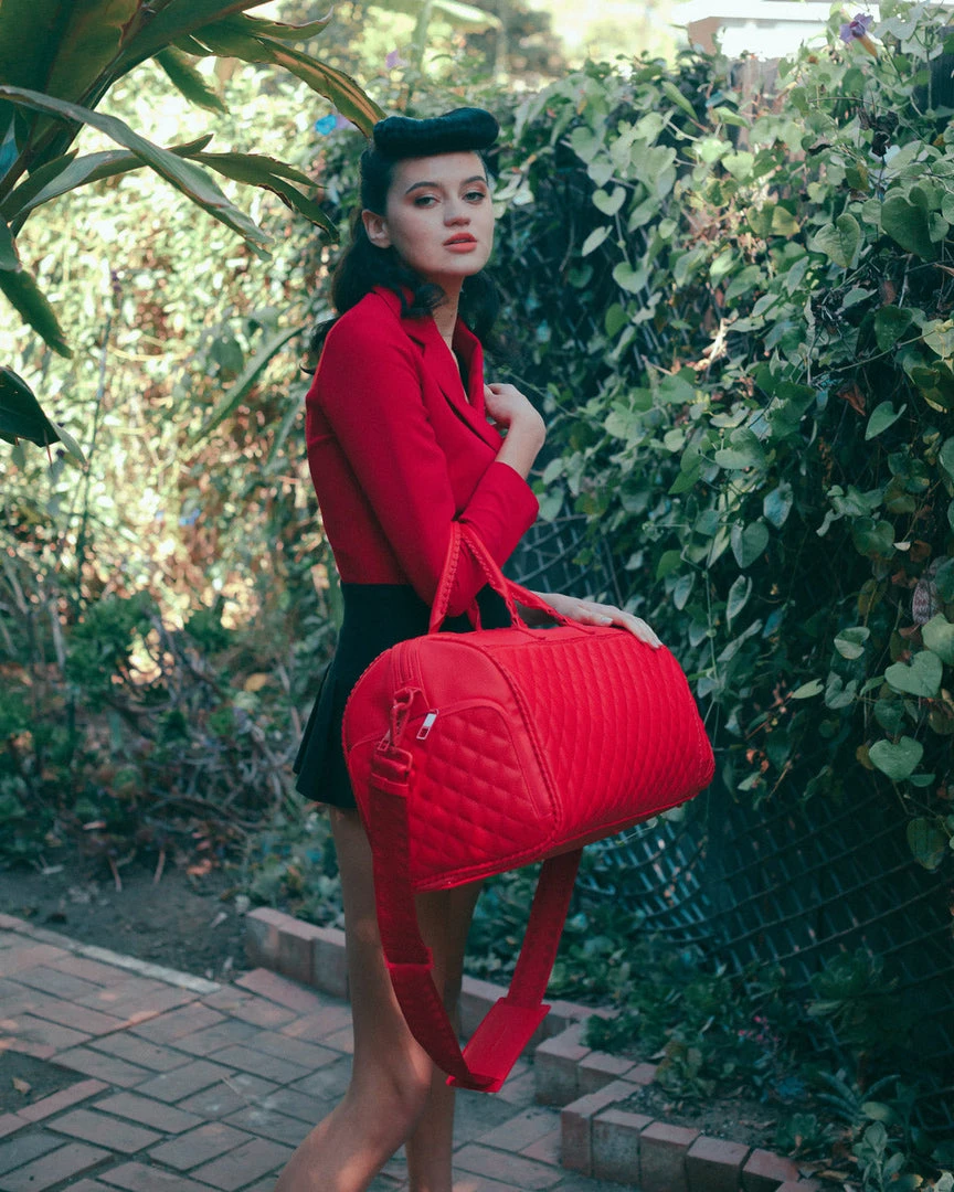 SPRAYGROUND® RED RIVIERA EMPEROR DUFFLE SPRAYGROUND® RED RIVIERA EMPEROR DUFFLE