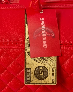 SPRAYGROUND® RED RIVIERA EMPEROR DUFFLE 13 SPRAYGROUND® RED RIVIERA EMPEROR DUFFLE