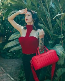 SPRAYGROUND® RED RIVIERA MINI DUFFLE BAGS