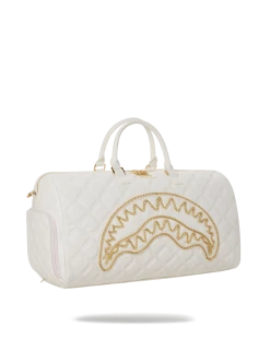 SPRAYGROUND® RIVIERA LE BLANC GOLD CHAIN SHARK DUFFLE BAGS