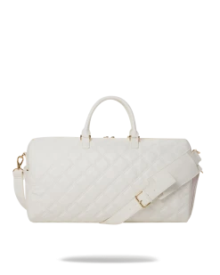 SPRAYGROUND® RIVIERA LE BLANC GOLD CHAIN SHARK DUFFLE BAGS