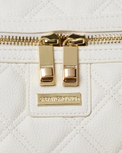 SPRAYGROUND® RIVIERA LE BLANC GOLD CHAIN SHARK DUFFLE BAGS