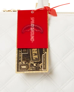 SPRAYGROUND® RIVIERA LE BLANC GOLD CHAIN SHARK MINI DUFFLE