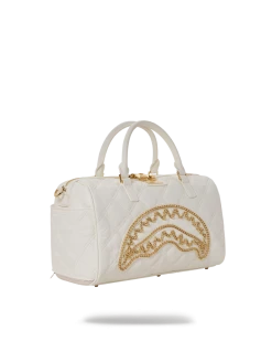 SPRAYGROUND® RIVIERA LE BLANC GOLD CHAIN SHARK MINI DUFFLE