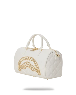 SPRAYGROUND® RIVIERA LE BLANC GOLD CHAIN SHARK MINI DUFFLE