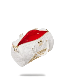 SPRAYGROUND® RIVIERA LE BLANC GOLD CHAIN SHARK MINI DUFFLE