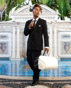 SPRAYGROUND® LEVELED UP SPLIT QUILT SHARK DUFFLE