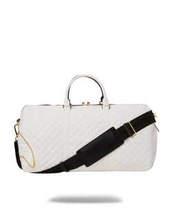 SPRAYGROUND® LEVELED UP SPLIT QUILT SHARK DUFFLE