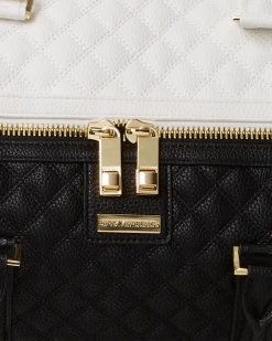 SPRAYGROUND® LEVELED UP SPLIT QUILT SHARK DUFFLE