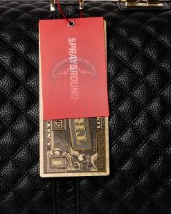 SPRAYGROUND® LEVELED UP SPLIT QUILT SHARK DUFFLE