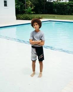 SPRAYGROUND® KIDS DAMAGE CONTROL SWIM TRUNKS