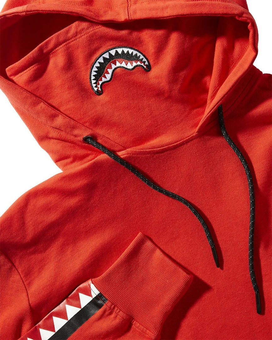 SPRAYGROUND® APPAREL+GEAR NINJA LIGHTWEIGHT VERTICAL SHARK HOODY (RED) 3 SPRAYGROUND® APPAREL+GEAR NINJA LIGHTWEIGHT VERTICAL SHARK HOODY (RED)