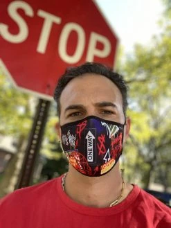 SPRAYGROUND® ADULT ONE WAY FORM-FITTING FACE MASK FACE MASKS