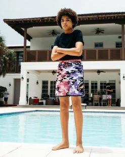 SPRAYGROUND® KIDS SPLIT CAMO SWIM TRUNKS SWIMWEAR