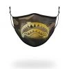 SPRAYGROUND® ADULT CAMO GOLD SHARK FORM FITTING FACE MASK FACE MASKS