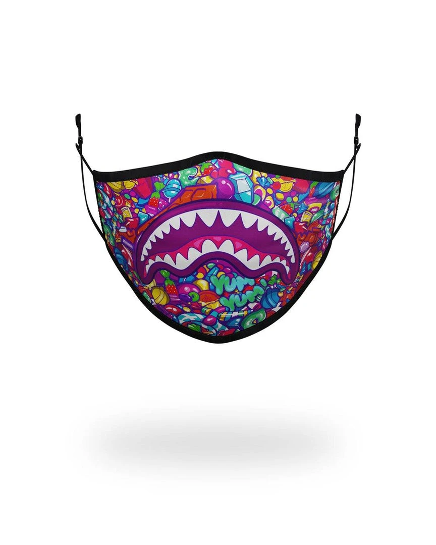 SPRAYGROUND® KIDS FORM FITTING MASK: CANDY SHARK FACE MASKS SPRAYGROUND® KIDS FORM FITTING MASK: CANDY SHARK FACE MASKS