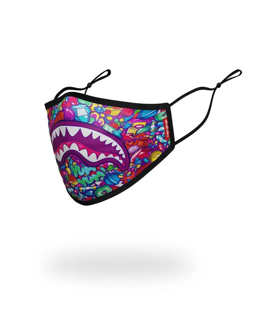 SPRAYGROUND® KIDS FORM FITTING MASK: CANDY SHARK FACE MASKS SPRAYGROUND® KIDS FORM FITTING MASK: CANDY SHARK FACE MASKS