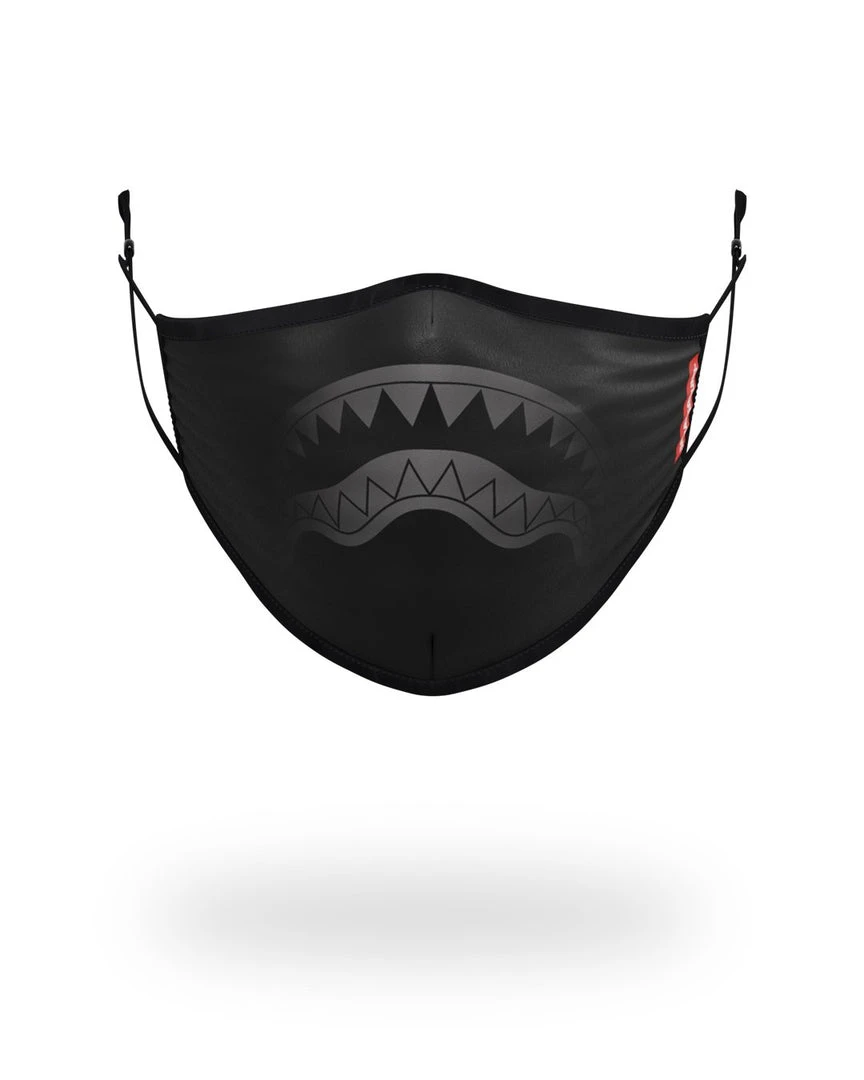 SPRAYGROUND® ADULT MIDNIGHT SHARK FORM FITTING FACE MASK FACE MASKS SPRAYGROUND® ADULT MIDNIGHT SHARK FORM FITTING FACE MASK FACE MASKS