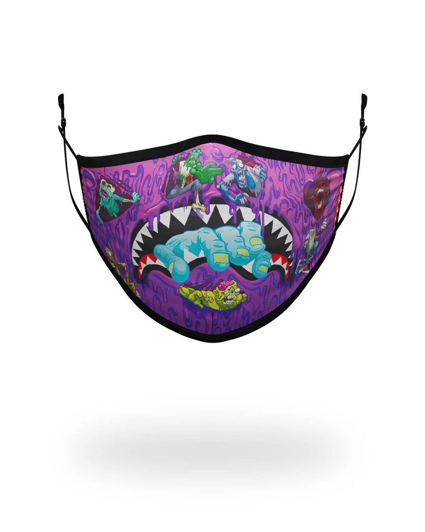 SPRAYGROUND® FACE MASKS ADULT ZOMBIE SHARK FORM FITTING FACE MASK 1 SPRAYGROUND® FACE MASKS ADULT ZOMBIE SHARK FORM FITTING FACE MASK