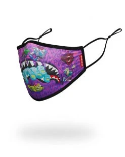 SPRAYGROUND® FACE MASKS ADULT ZOMBIE SHARK FORM FITTING FACE MASK