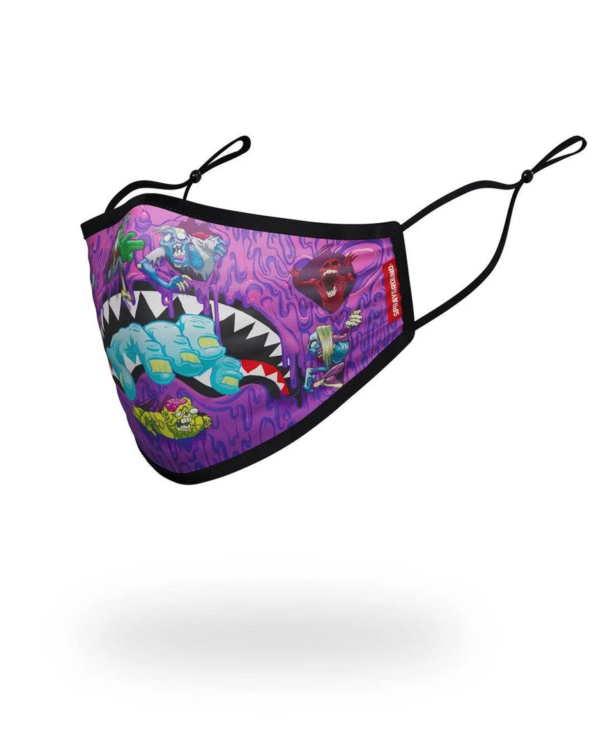 SPRAYGROUND® FACE MASKS ADULT ZOMBIE SHARK FORM FITTING FACE MASK 2 SPRAYGROUND® FACE MASKS ADULT ZOMBIE SHARK FORM FITTING FACE MASK