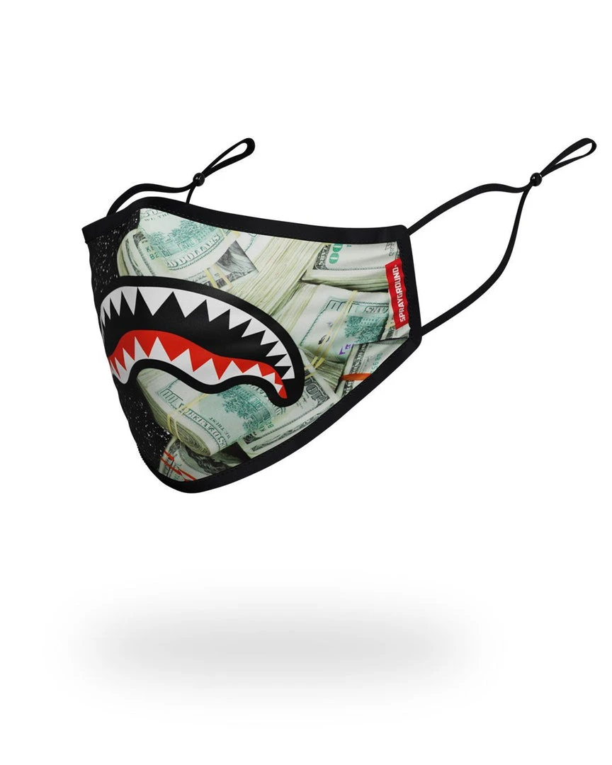 SPRAYGROUND® ADULT PARTY SHARK FORM FITTING FACE MASK FACE MASKS SPRAYGROUND® ADULT PARTY SHARK FORM FITTING FACE MASK FACE MASKS